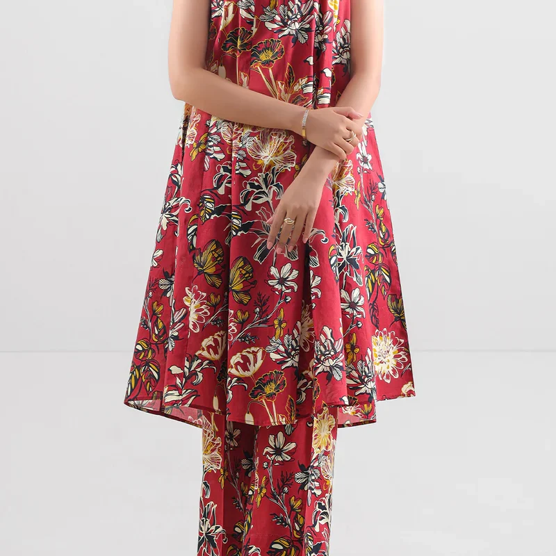 Unstitched Printed Lawn 2 Piece (Shirt/Trouser)