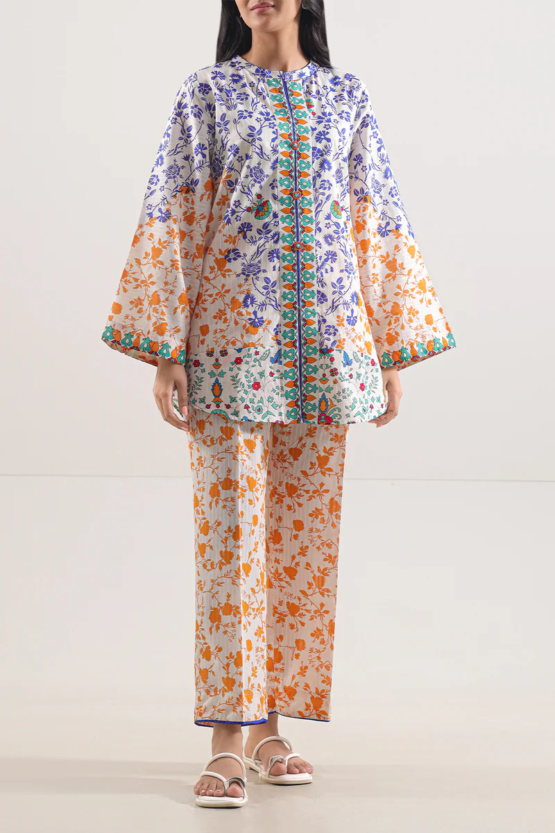 Printed Lawn Stitched 2 Piece (Shirt/Trouser)