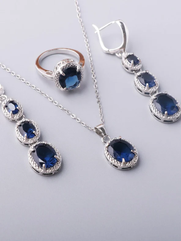 Females Planet - 4pcs Gemstone Decor Jewelry Set